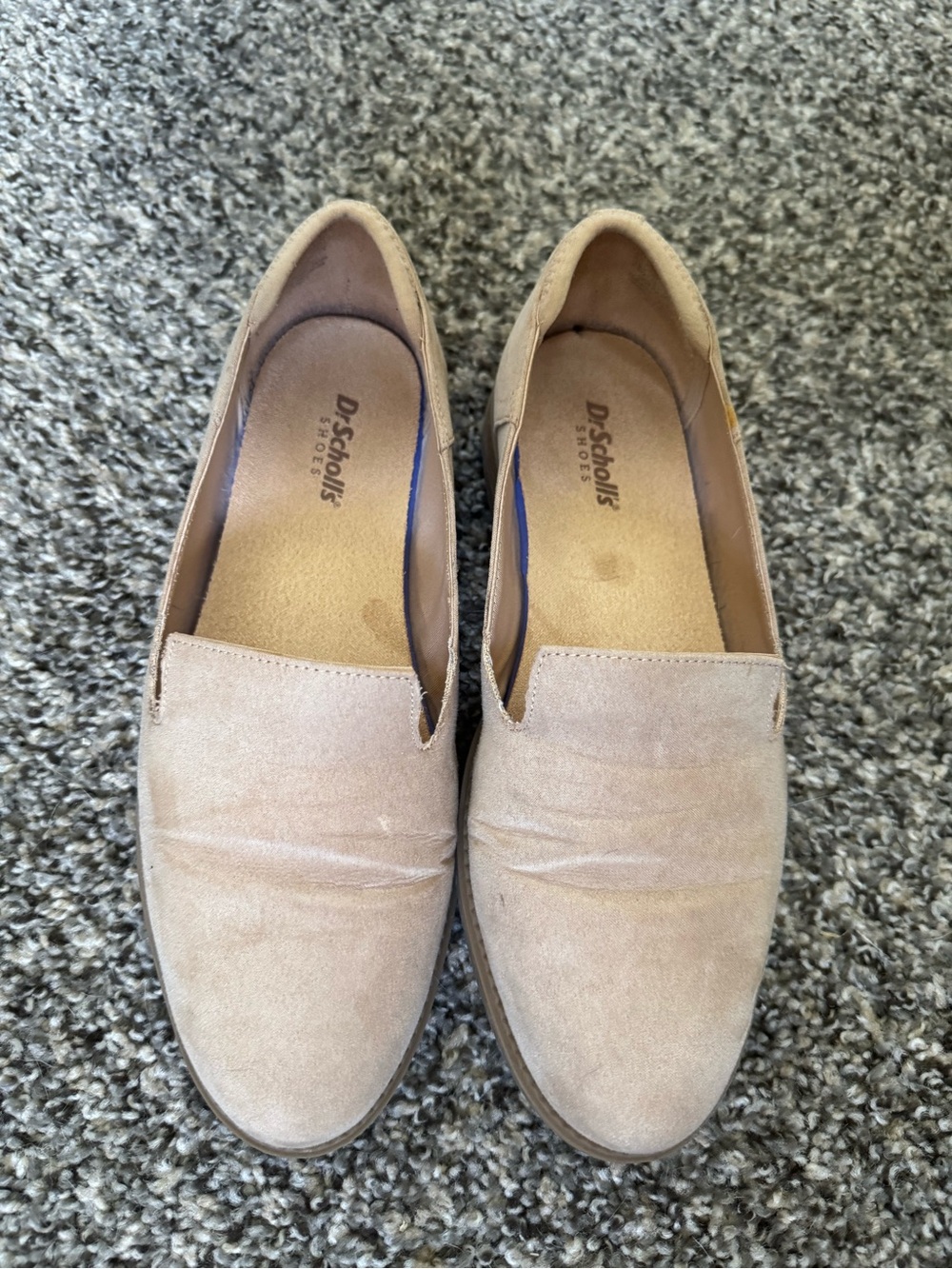 Dr. Scholl's Taupe Suede Slip-On Loafers